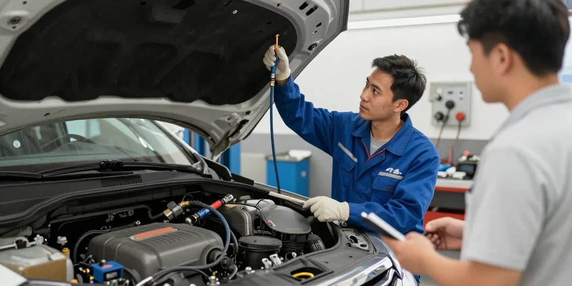 Local car air conditioning gas refill by trusted professional contractor.