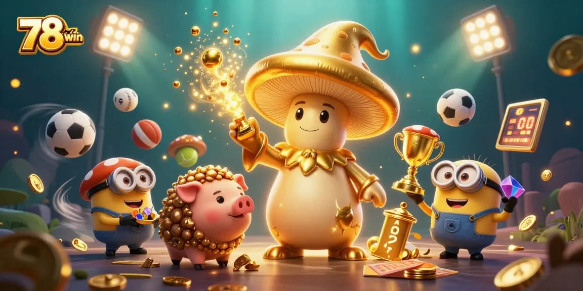 Experience the magic of gaming with 78win's enchanting creatures and dynamic sports betting excitement!