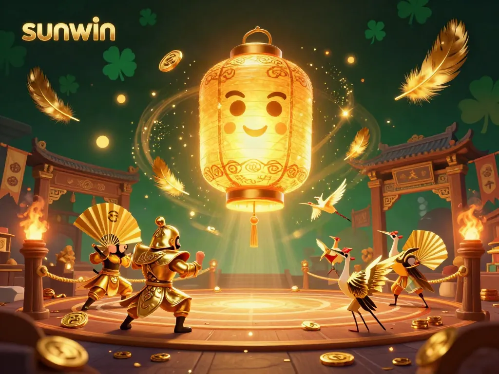 Experience sunwin's thrilling casino atmosphere with vibrant characters and dynamic elements.