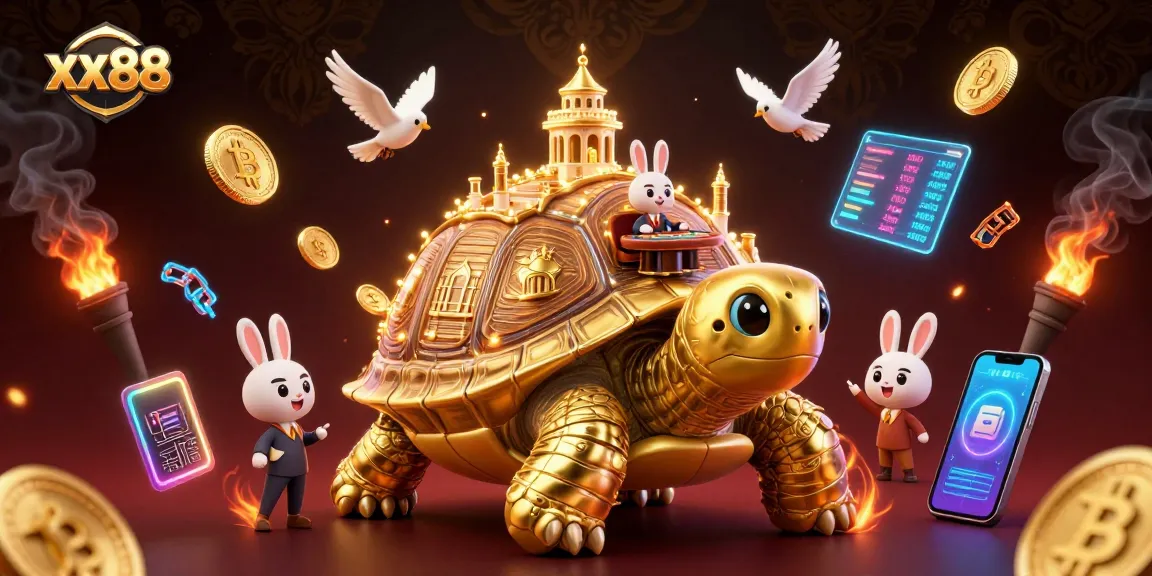 Experience thrilling wins with xx88 at a vibrant casino scene filled with golden treasures.