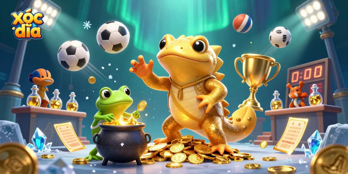 Experience thrilling xóc đĩa action with vibrant characters and dynamic gambling elements in this captivating illustration.