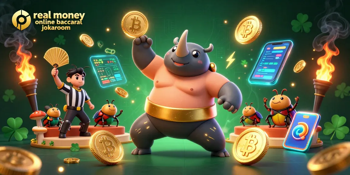 Experience real money online baccarat at jokaroom with vibrant animated casino elements and dynamic gameplay.
