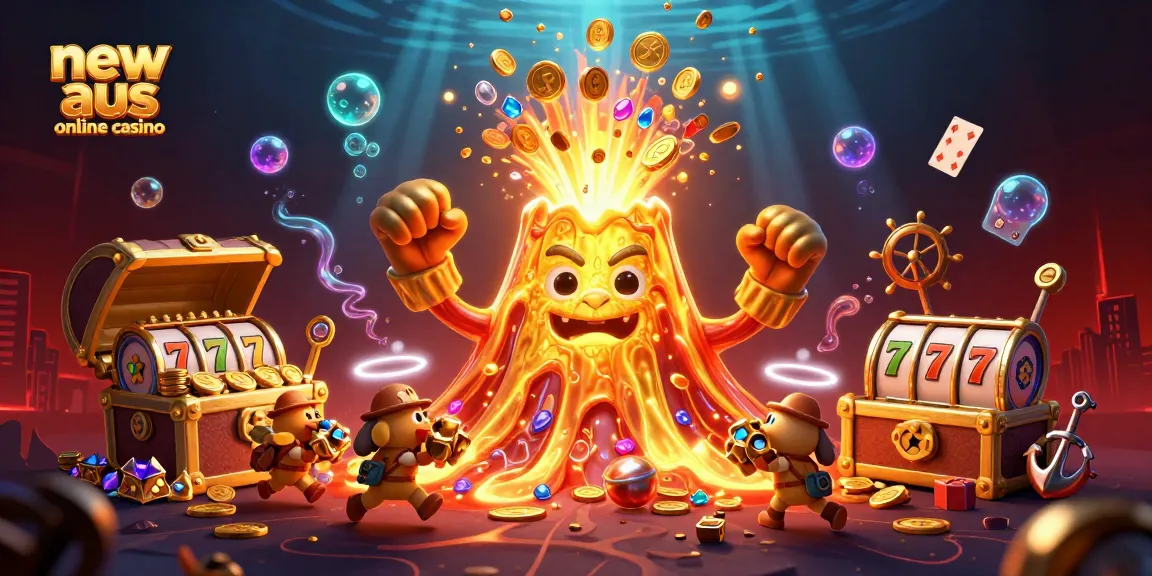 Experience thrills at the new aus online casino with a vibrant scene of treasures and excitement.
