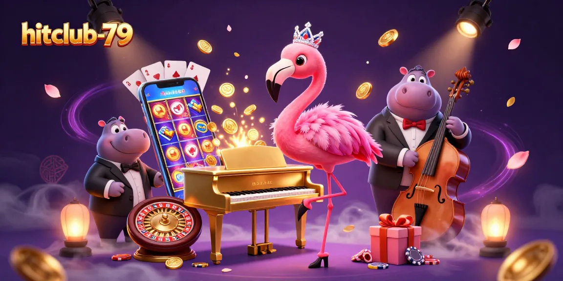 Experience the vibrant gaming world of hitclub-79 with colorful slot games and rich casino ambience.